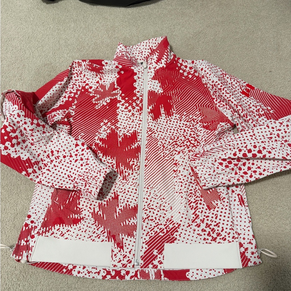 NWOT Team Canada 2025 Olympics lululemon jacket size 2 red white full zip